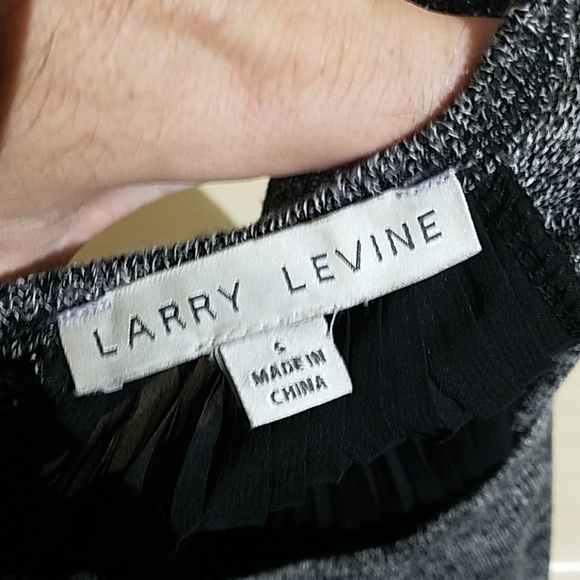 Larry Levine sheer back sweater G3 - Picture 4 of 4